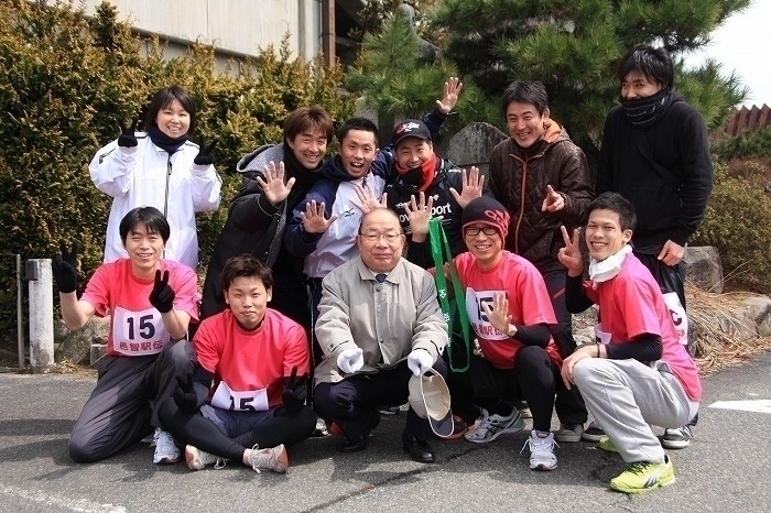 邑智駅伝競走大会に参加した『おおなん福祉会』